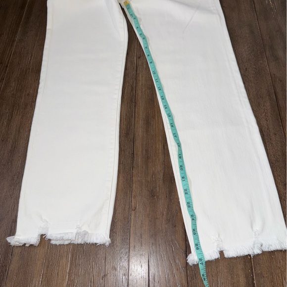 DL1961 Womens Jerry Vintage White Denim High-Rise Straight leg - Picture 10 of 10